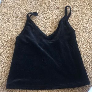 Brandy Melville black velvet tank